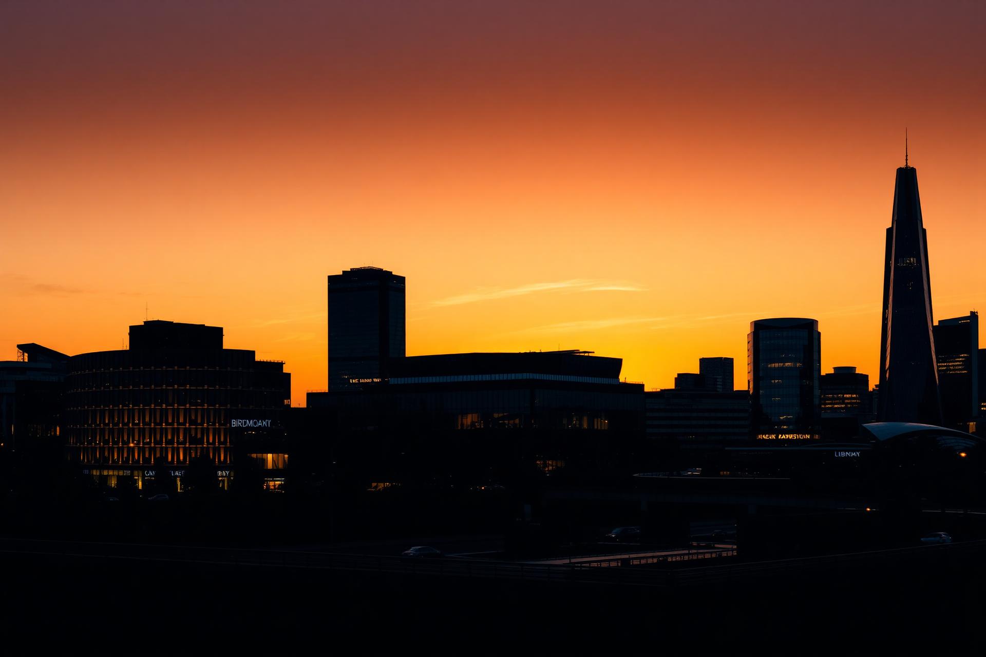 Birmingham city skyline